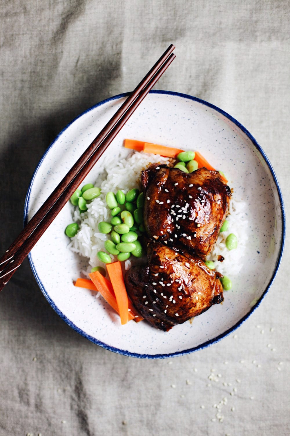 Honey Soy Chicken and Vegetable Salad Bowl