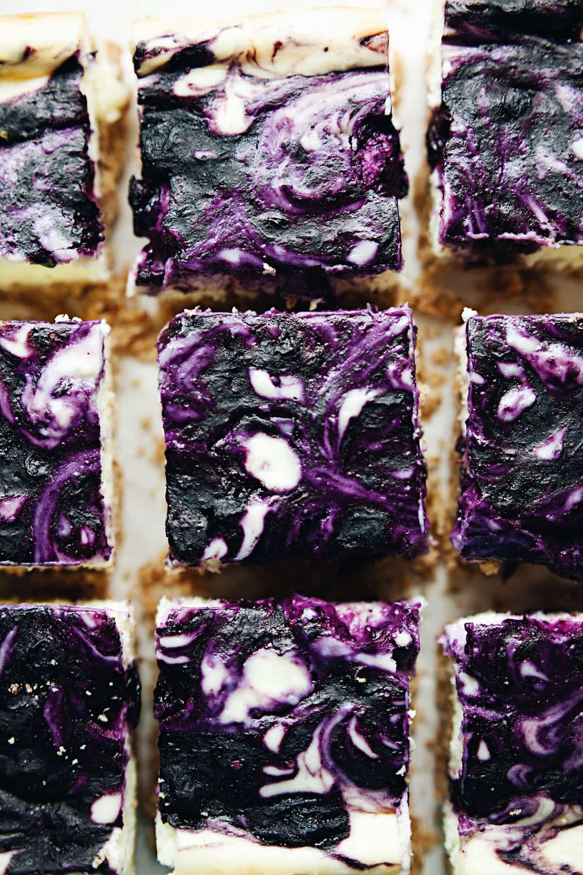 Blueberry Swirl Cheesecake Bars A Simple Palate