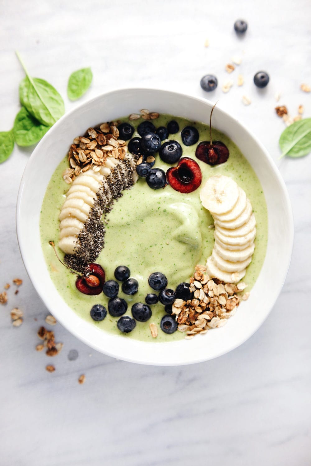 Healthy Glowing Green Smoothie Bowl | A Simple Palate