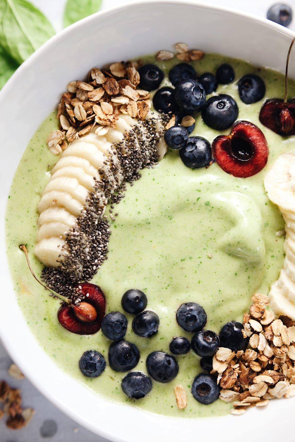 Healthy Glowing Green Smoothie Bowl | A Simple Palate