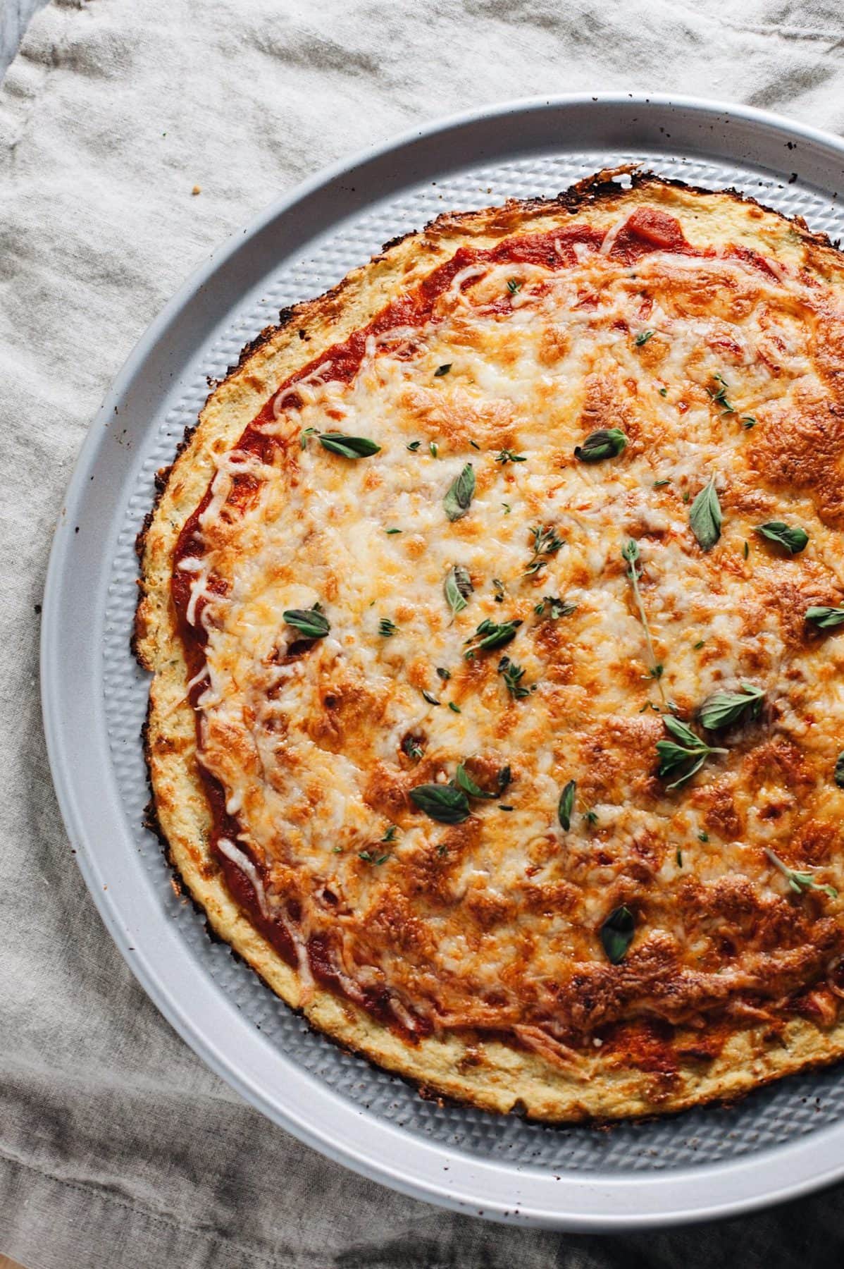 Low Carb Cauliflower Pizza Crust A Simple Palate