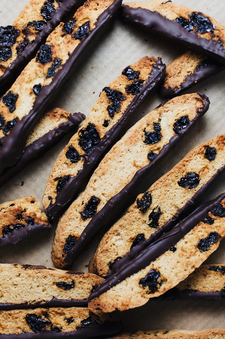 Dark Chocolate Cherry Italian Biscotti A Simple Palate 1426