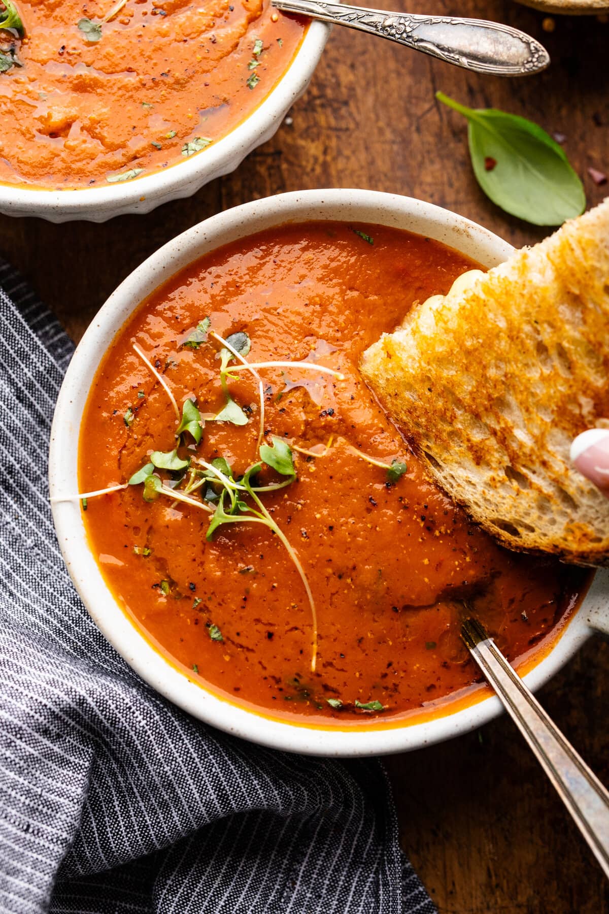 Secret Ingredient Healthy Tomato Basil Soup A Simple Palate