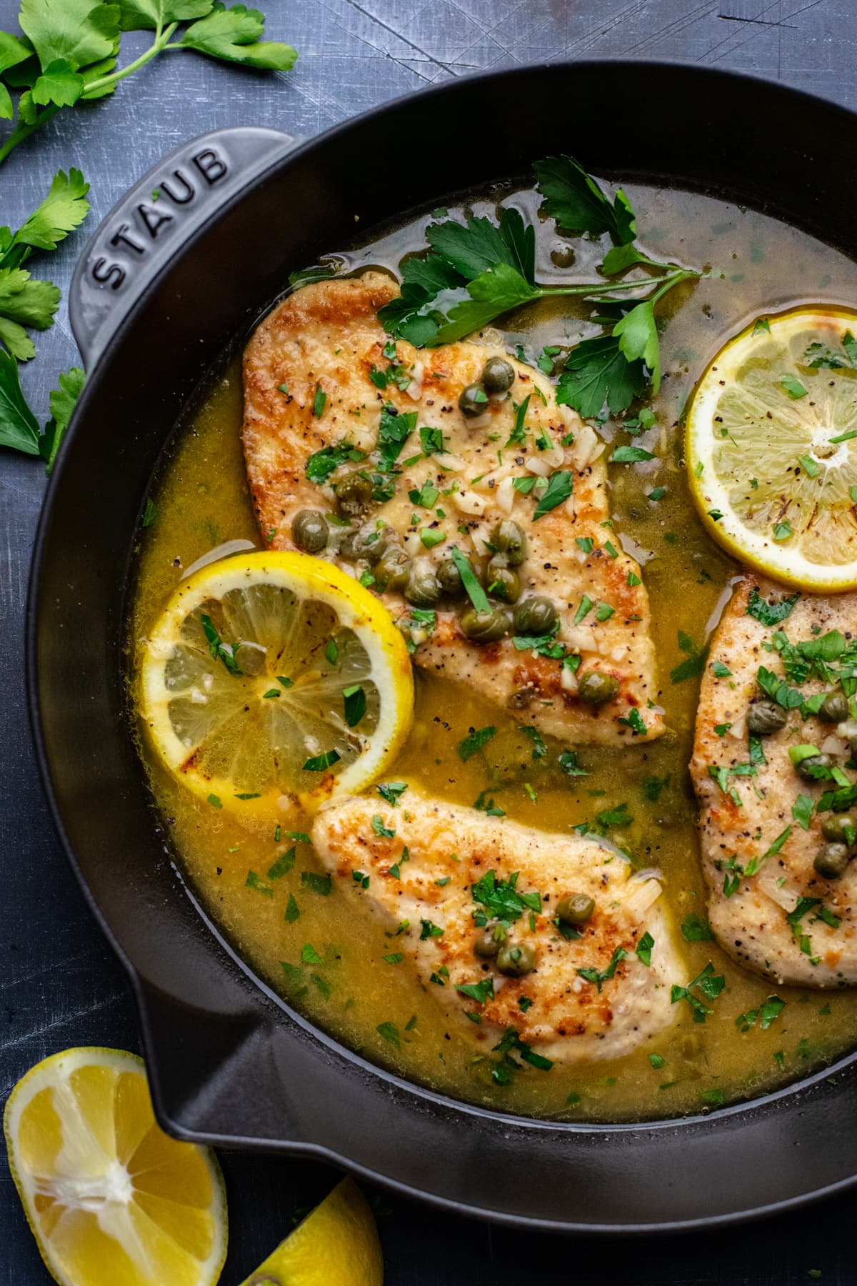 Chicken Piccata alla Siciliana