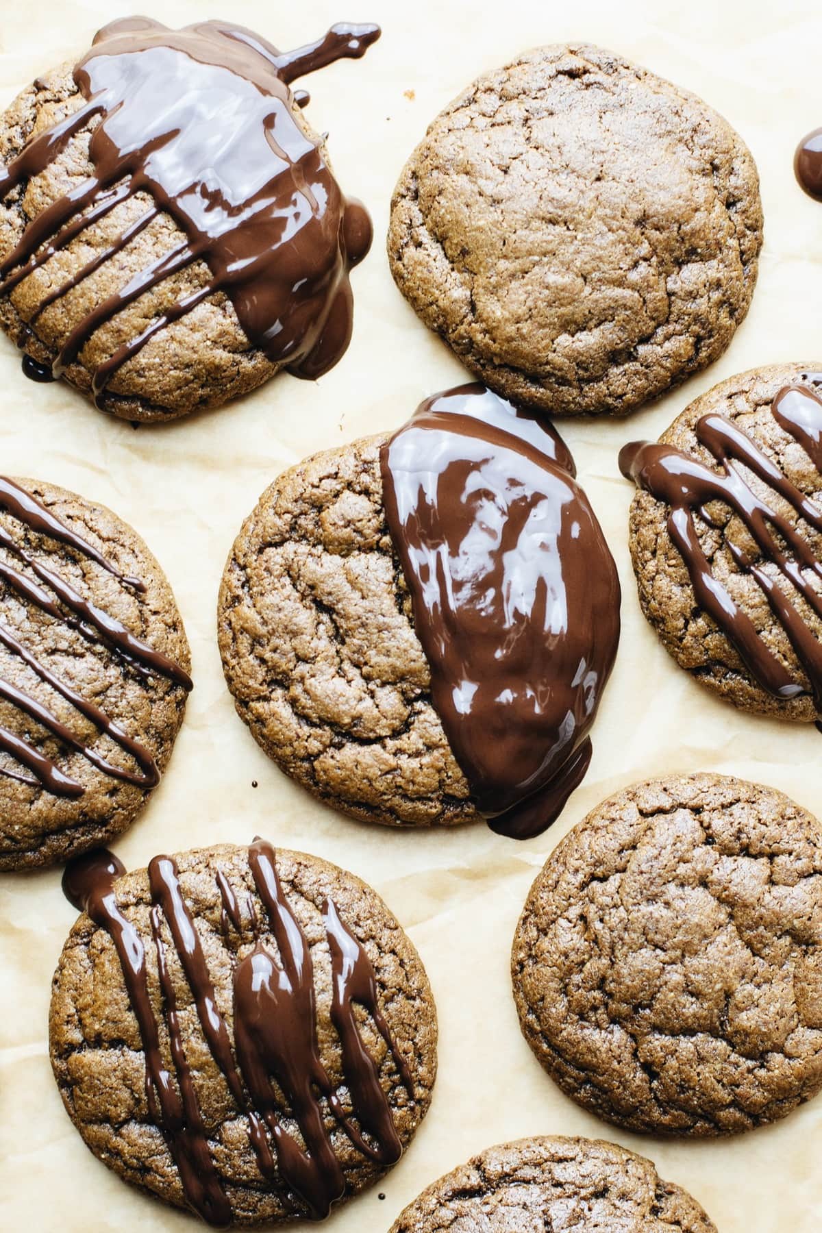 Gingerbread Molasses Cookies with Dark Chocolate A Simple Palate