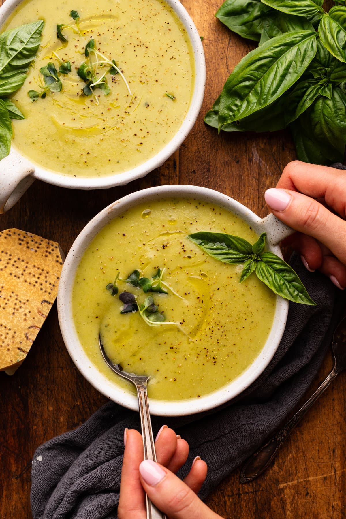 Easy, Summery Zucchini-Basil Soup Recipe