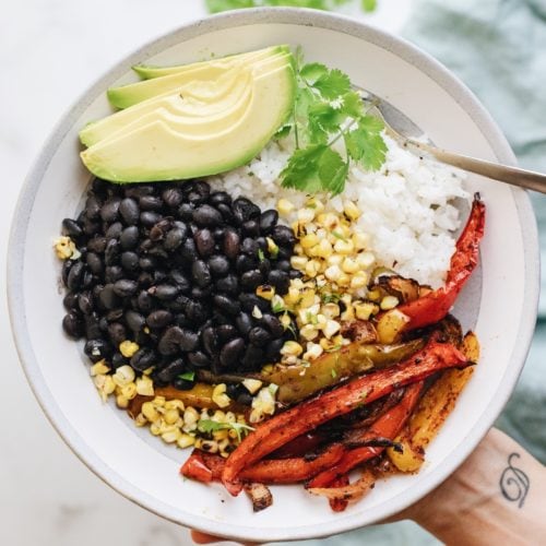Vegan Fajita Bowls – A Simple Palate