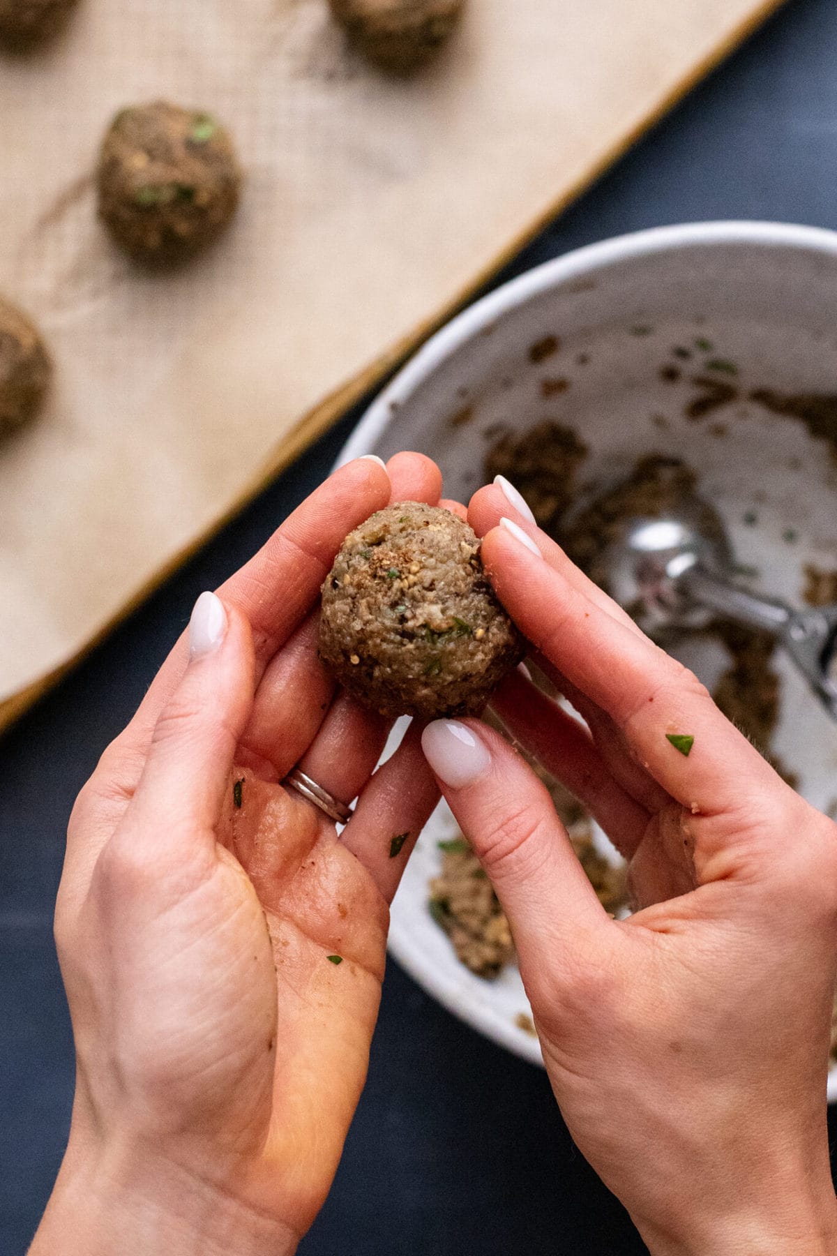 Roasted Eggplant Meatballs A Simple Palate