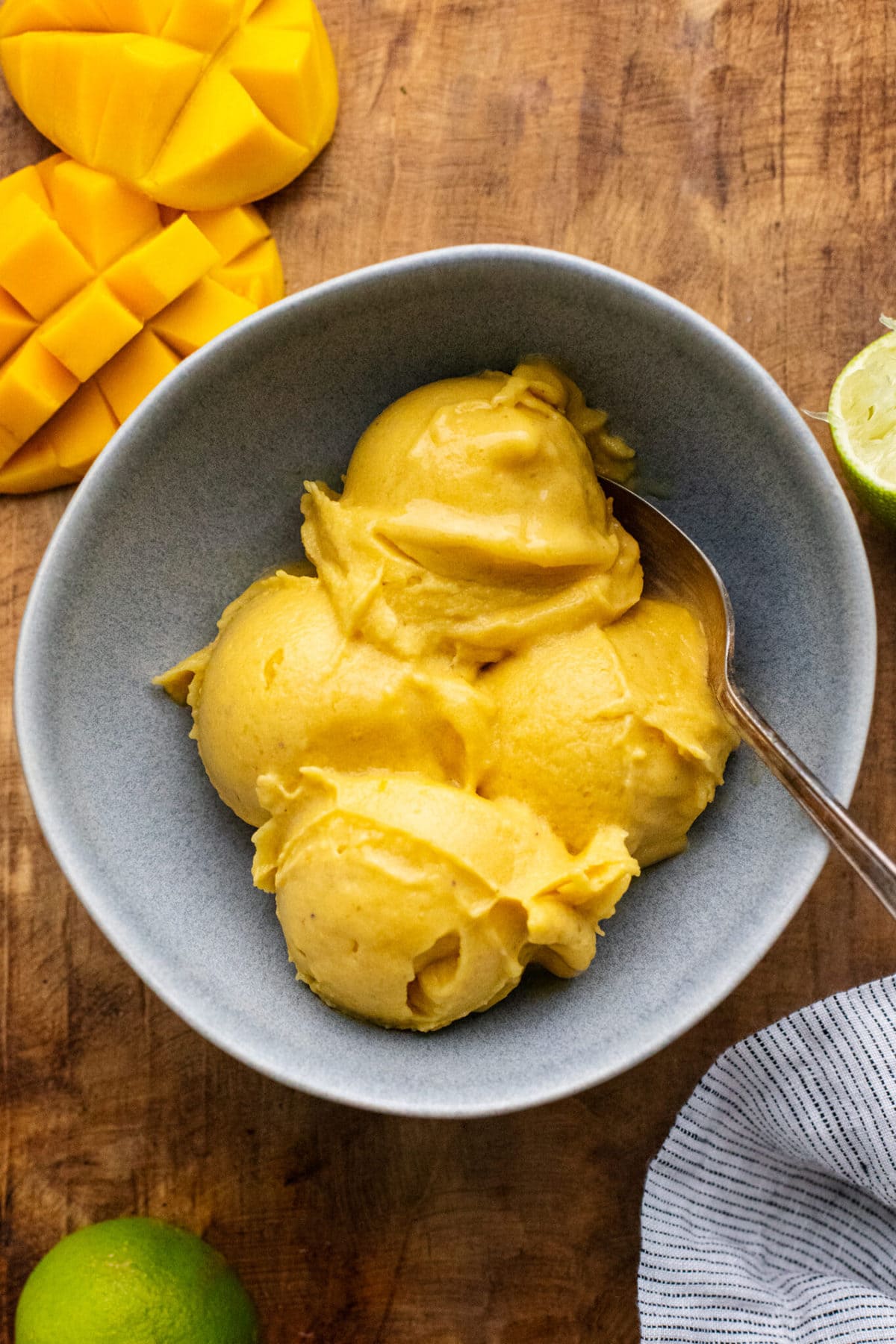 5Minute Mango Lime Sorbet A Simple Palate