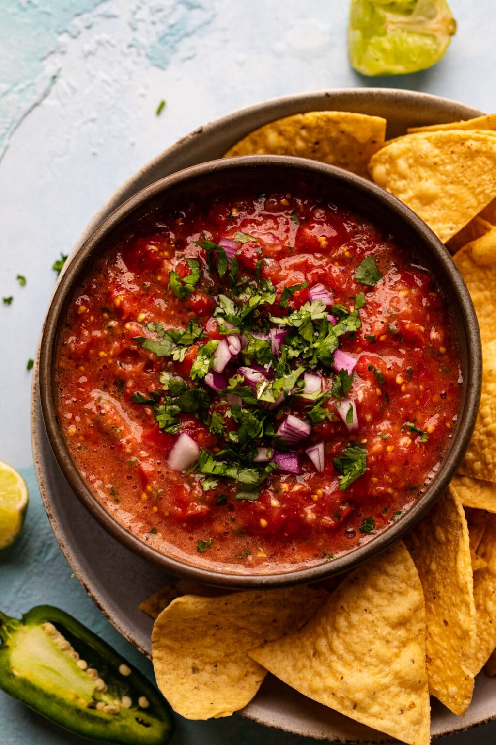 Fresh Tomato Blender Salsa A Simple Palate
