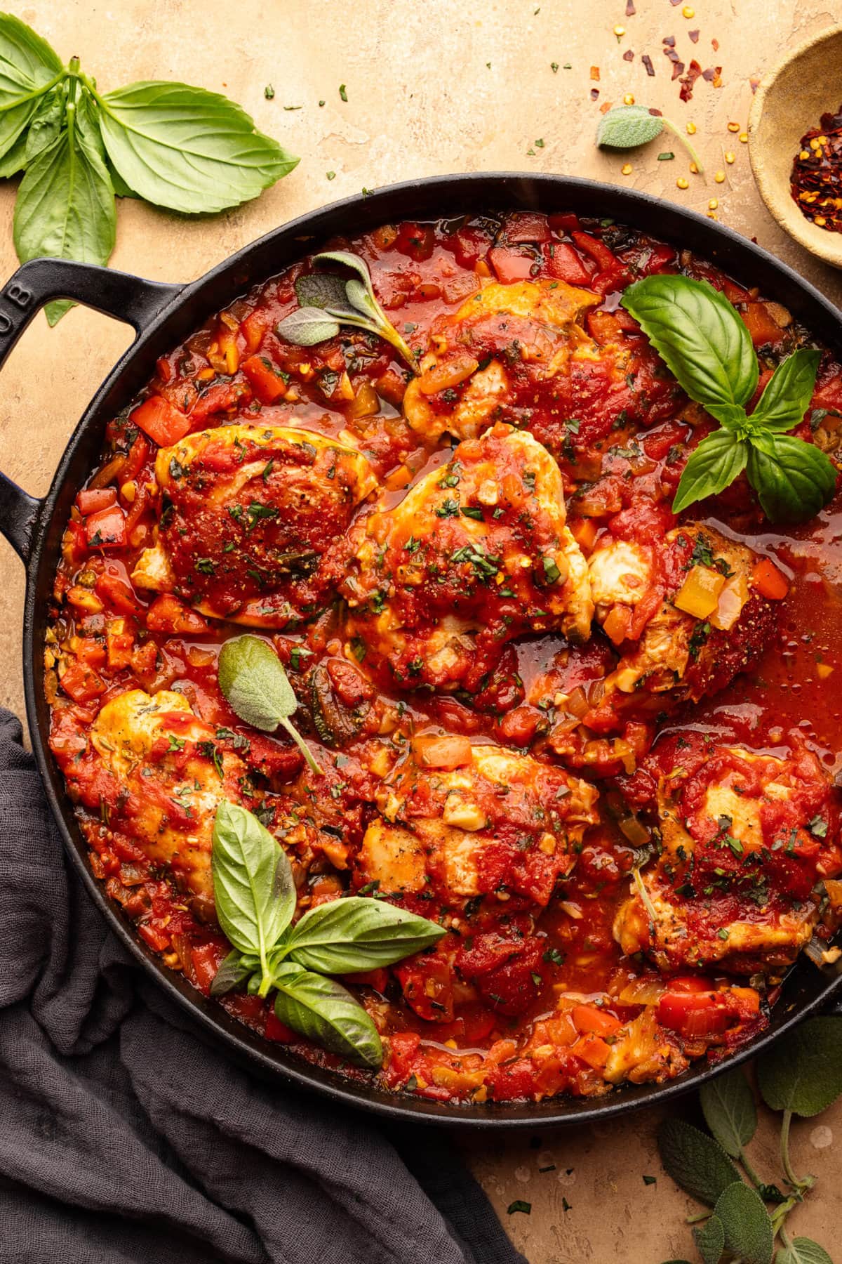 Mom's Easy Chicken Cacciatore (Hunters Style) A Simple Palate