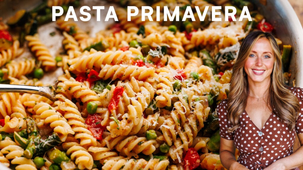 pasta primavera video thumbnail