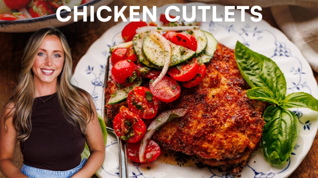 Chicken Cutlets Garden Salad video thumbnail